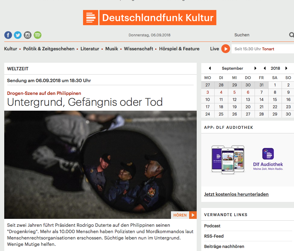 Screenshot Deutschlandfunk