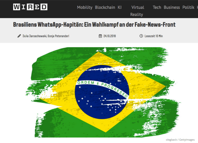 Screenshot Wired Brazil Fakenews