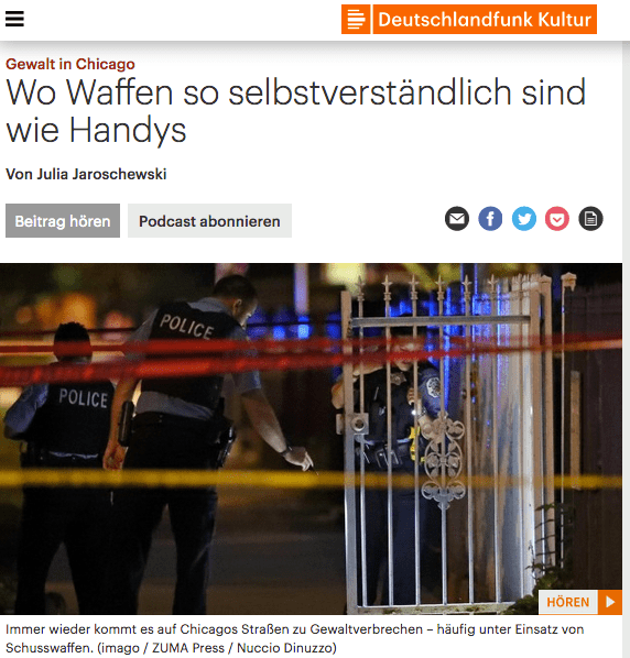 Screenshot: Deutschlandfunk